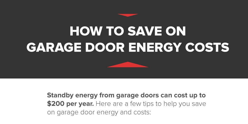 New Garage Door Energy Cost Savings