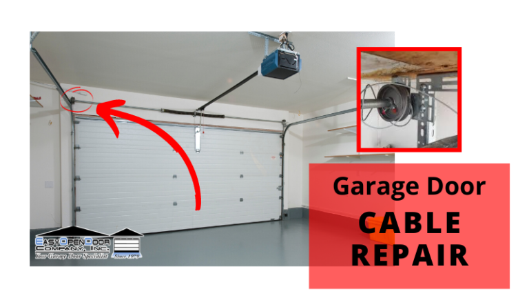 How To Fix Garage Door Cable Broke - Garage Door Cable Repair 768x432