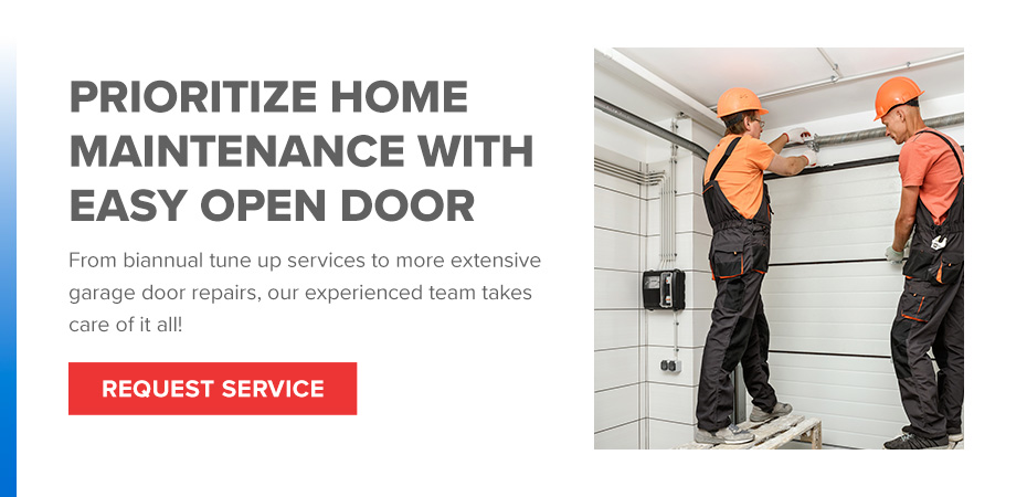 prioritize home maintenance with easy open door