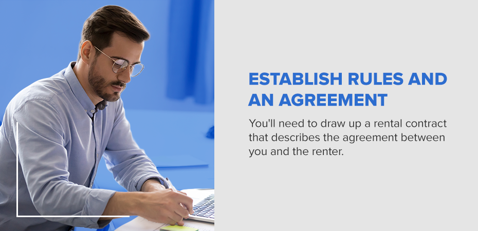 Establish rules and an agreement for renting out your garage.